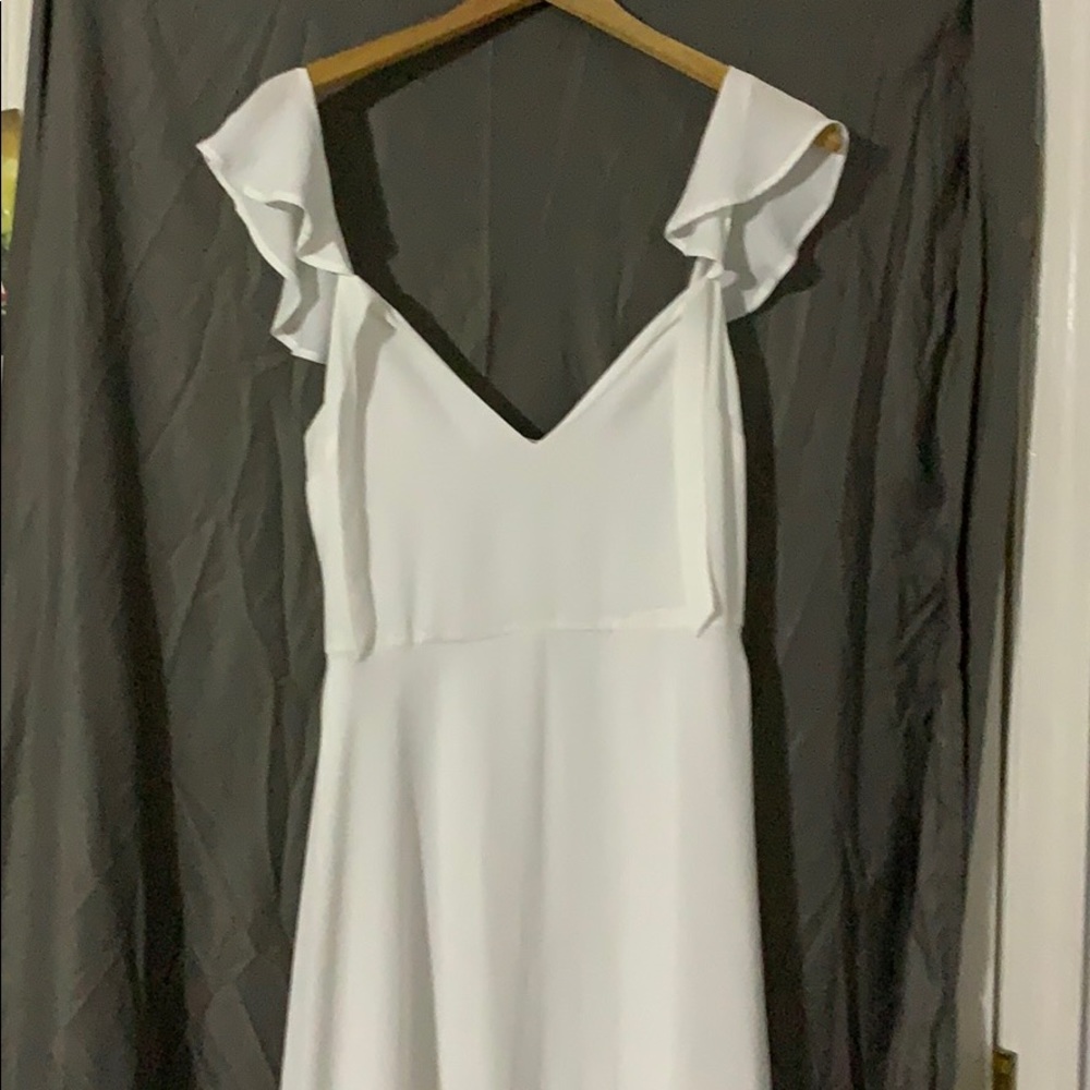 High-low  white Express dress